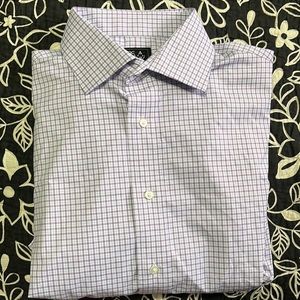 (424)NWOT Mens long sleeve dress shirt by Jos A Bank. Size 15 1/2-35.
